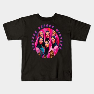 Sisters before misters, cool galentines girls,galantines, Kids T-Shirt